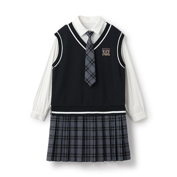 ネクタイつきドッキングワンピース