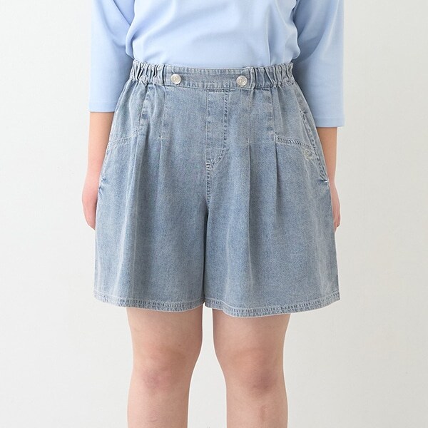 【＋SIZE】【GOOD PRICE】タックキュロット