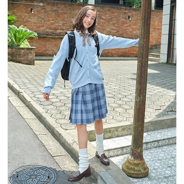 *52cm丈24本プリーツチェックスカート