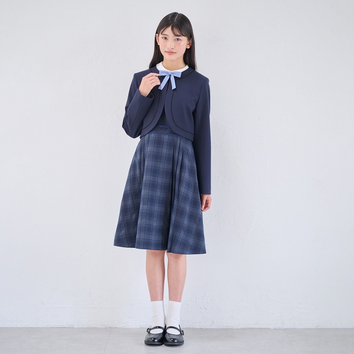 【卒服】【セットアイテム】ボレロ＋白衿ワンピース