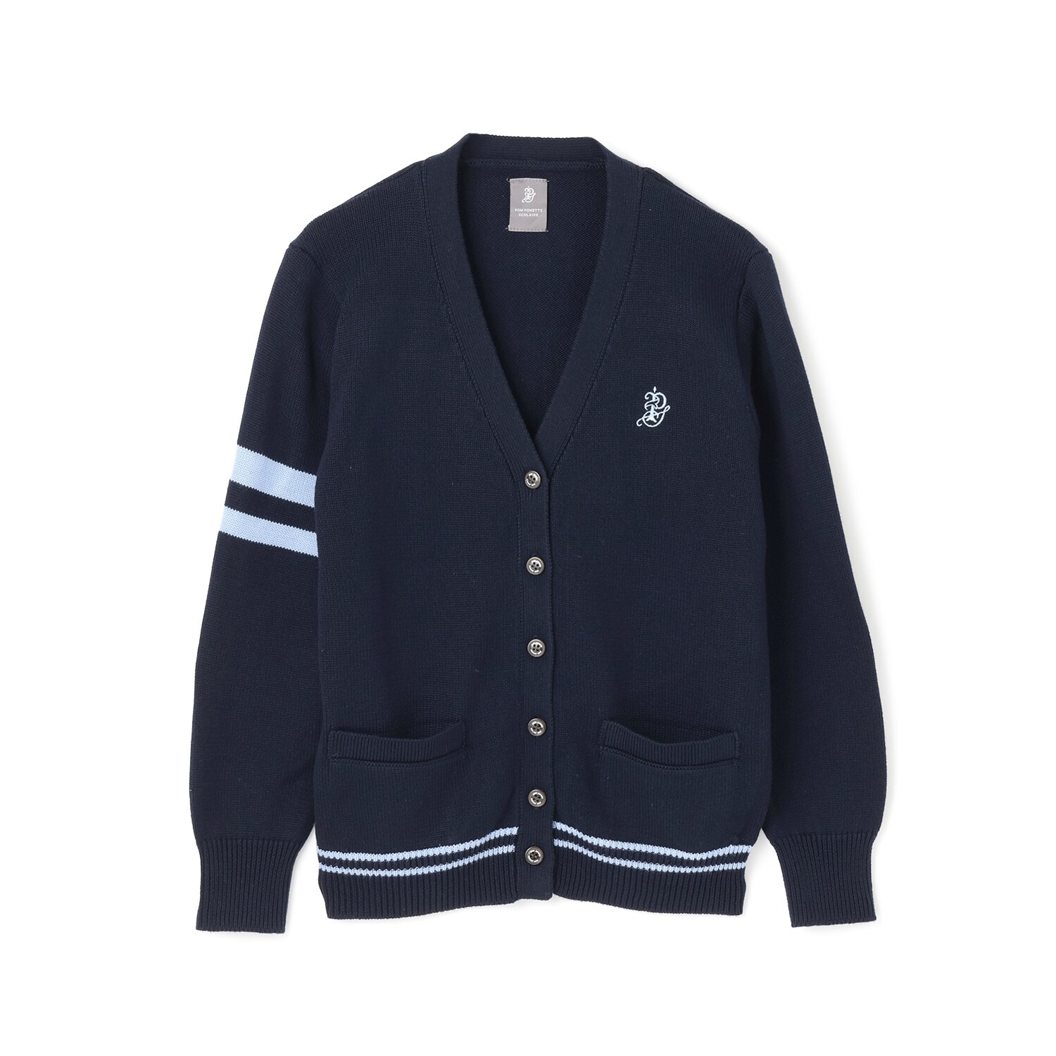 【卒服】Vネックラインカーディガン