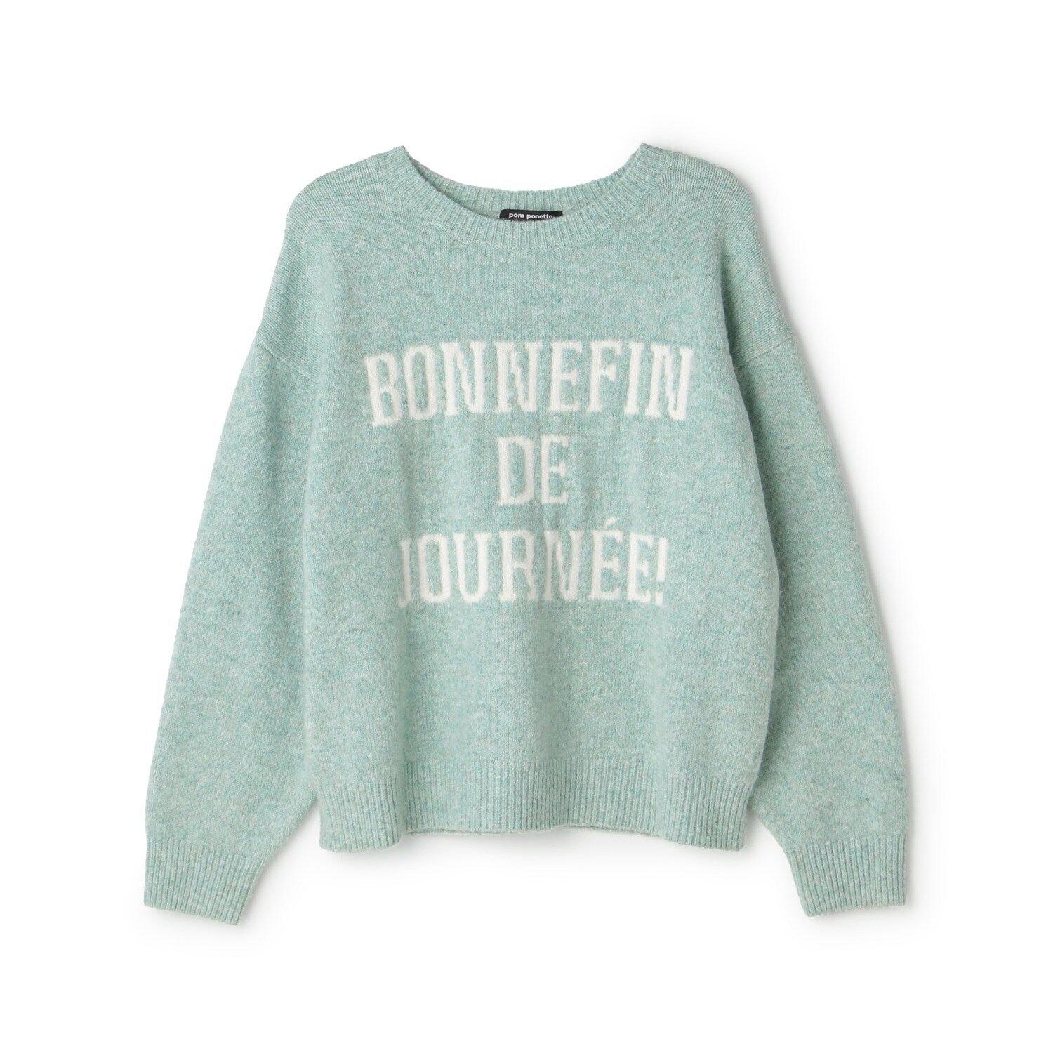 ロゴジャカードニットプルオーバー