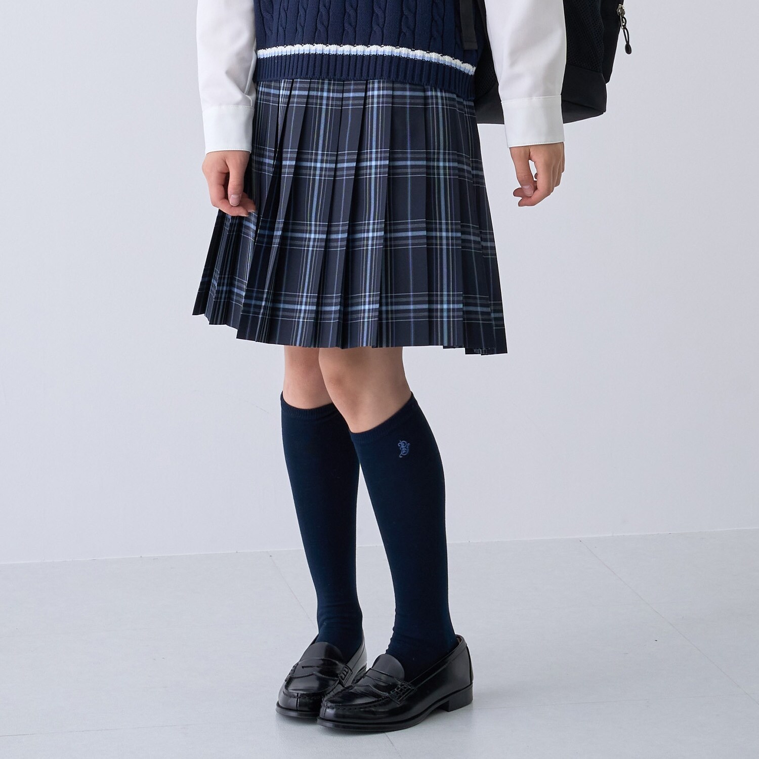 【予約商品】【卒服】【家庭洗濯可】24本チェックプリーツスカート