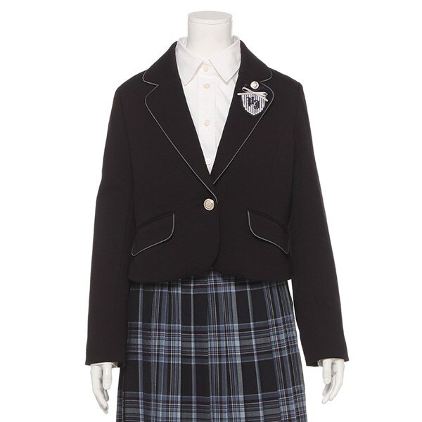 エンブレムブローチつきポンチジャケット