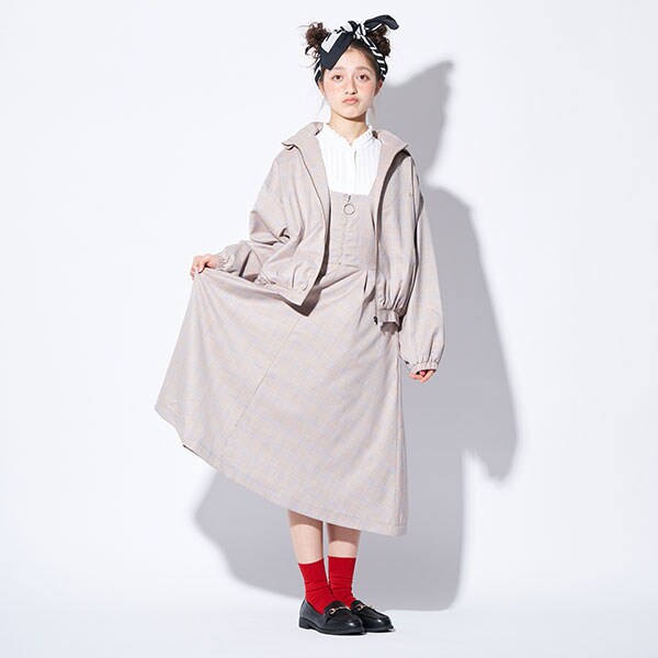 【AMI】前ファスナージャンパースカート