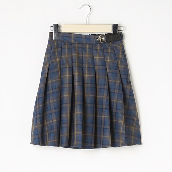 【AMI】ベルトつきプリーツスカパン