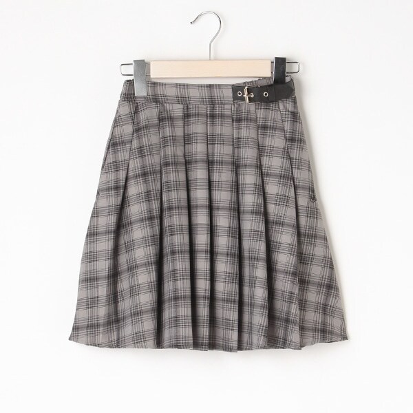 【AMI】ベルトつきプリーツスカパン