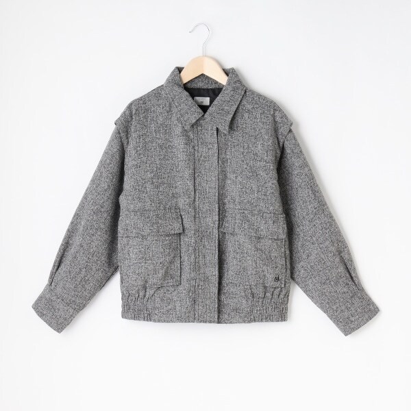 【AMI】ファンシーツイード２WAYブルゾン