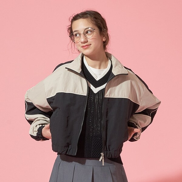 【AMI】【はっ水】 ダブルZIPトラックジャケット