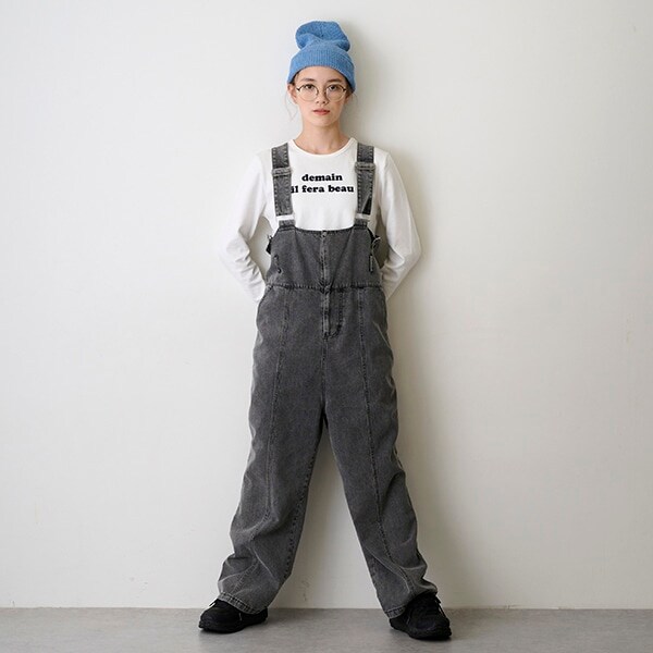 【AMI】ハイウエストサロペット