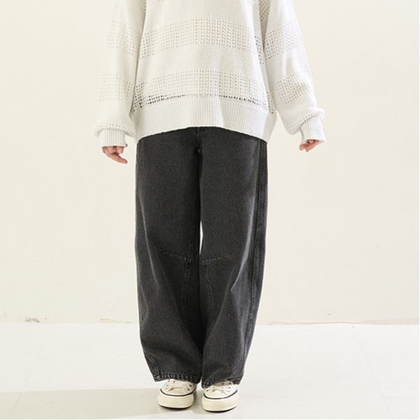 【ニコ☆プチ掲載】【AMI】ベルト付きバレルシルエットパンツ