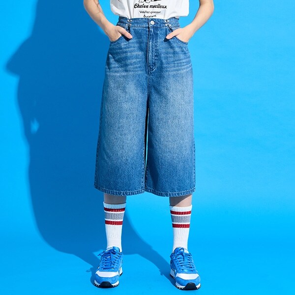 【AMI】フックつきデニムハーフパンツ