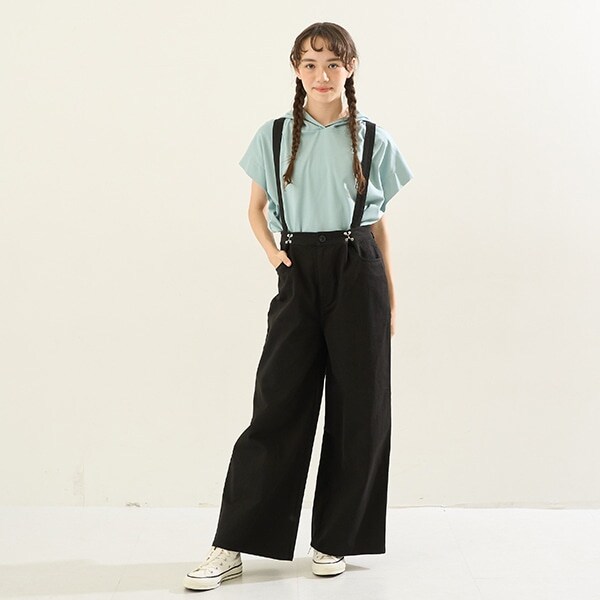 【AMI】サスつきフックワイドパンツ