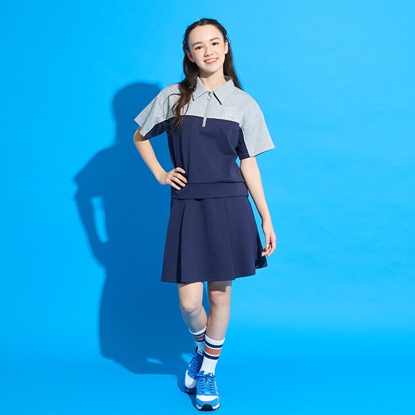 【AMI】ブロッキングハーフジップセットアップ