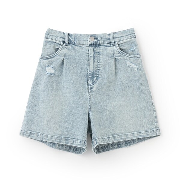 【AMI】ダメージデニムショートパンツ