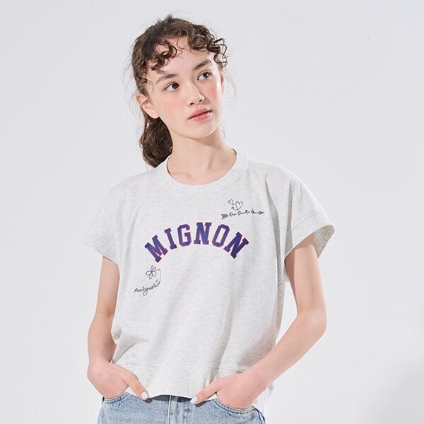 【AMI】らくがき刺しゅう変形プルオーバー