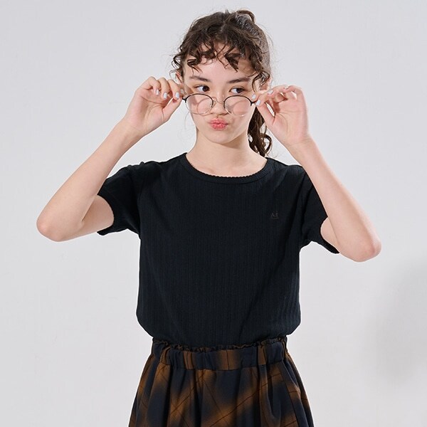 【WEB限定】【AMI】針抜スカラップTシャツ