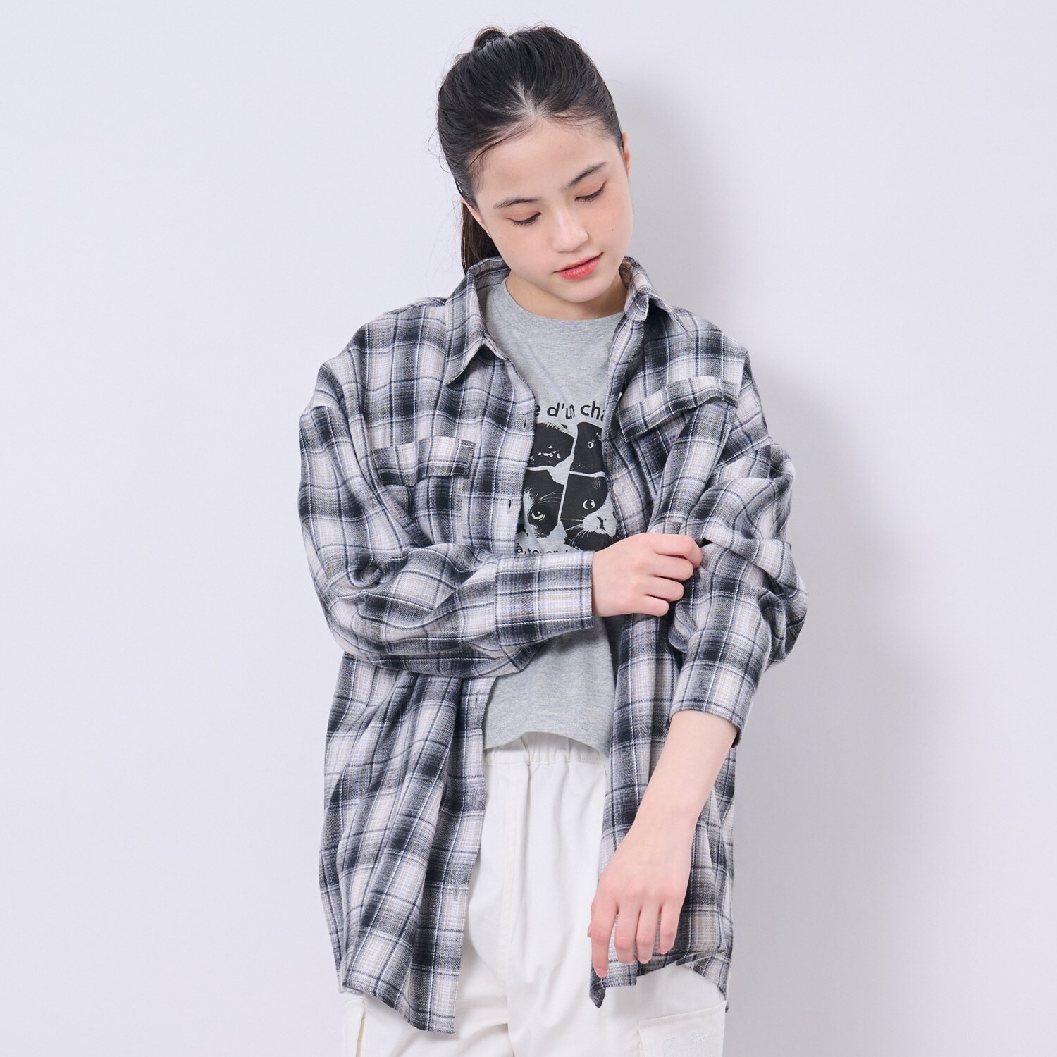 【AMI】ビッグシャツ×コンパクトTシャツセット