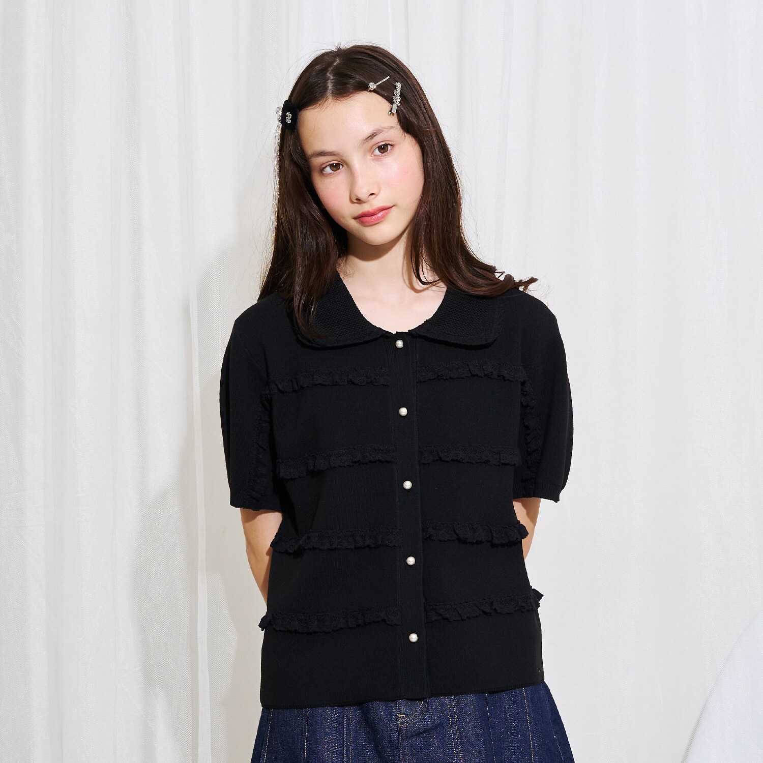 【AMI】レースカーディガン