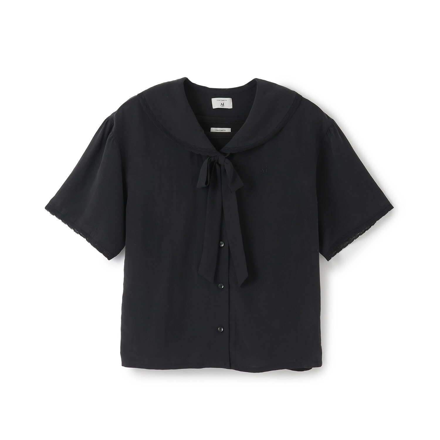 【AMI】レース使いブラウス×【接触冷感】キャミソールセット