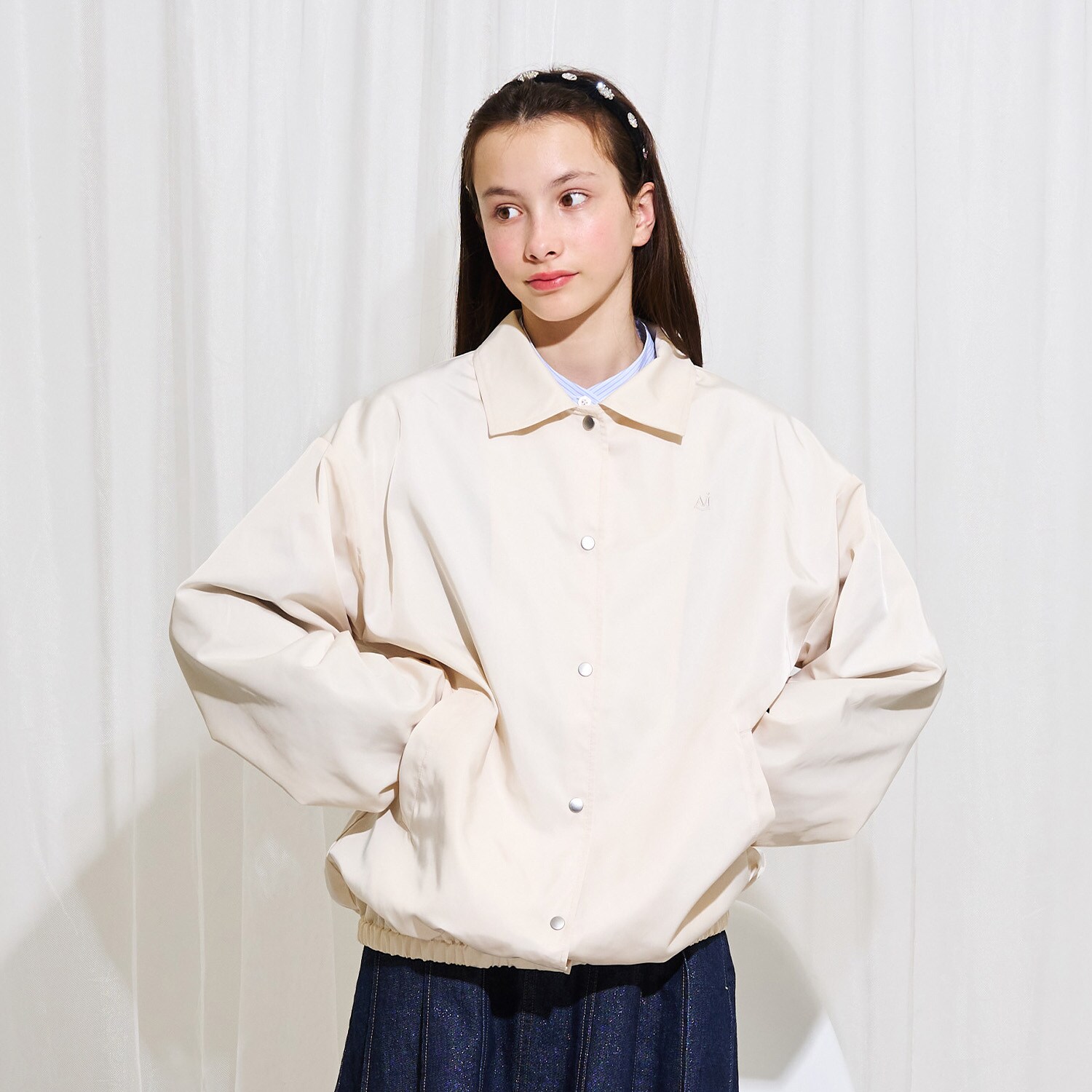 【AMI】【撥水】コーチジャケット