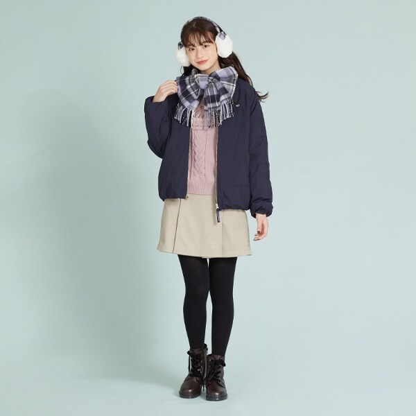 収納袋つきダウン入りライトジャケット