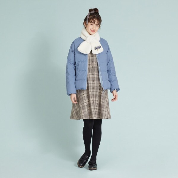 収納袋つきダウン入りライトジャケット