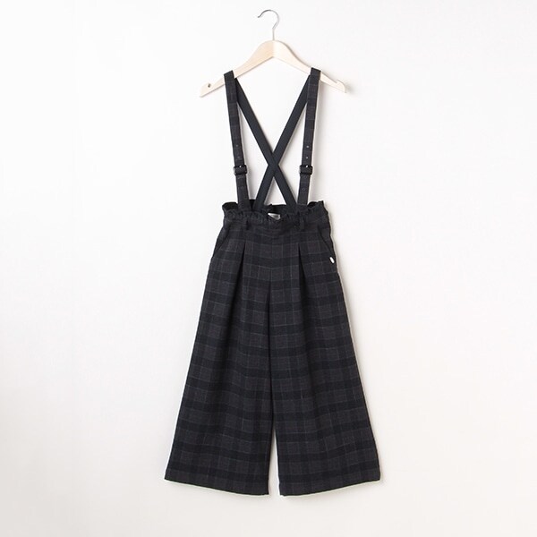 サスつきチェックワイドパンツ