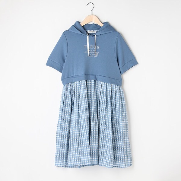 プリーツパーカワンピース