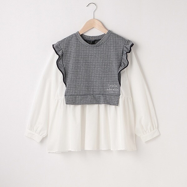 レイヤード風ブラウス