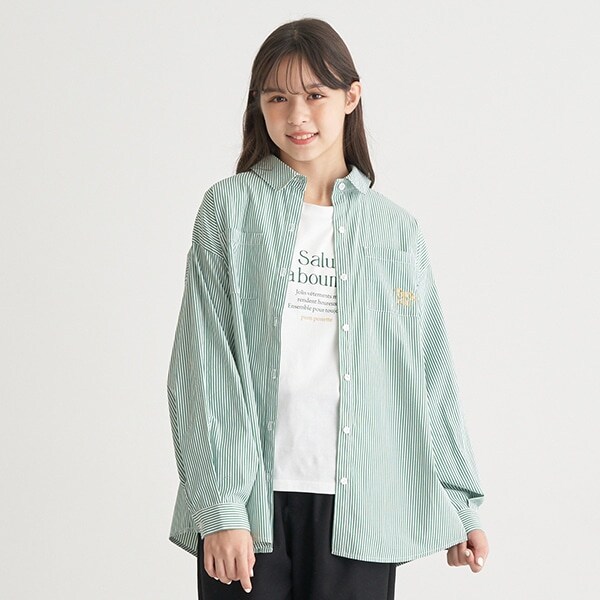 ストライプシャツ＆ロンTセット