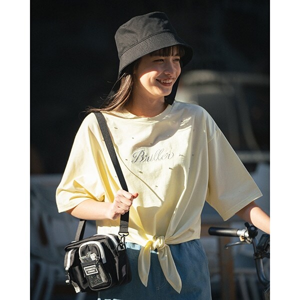 前結びロゴTシャツ