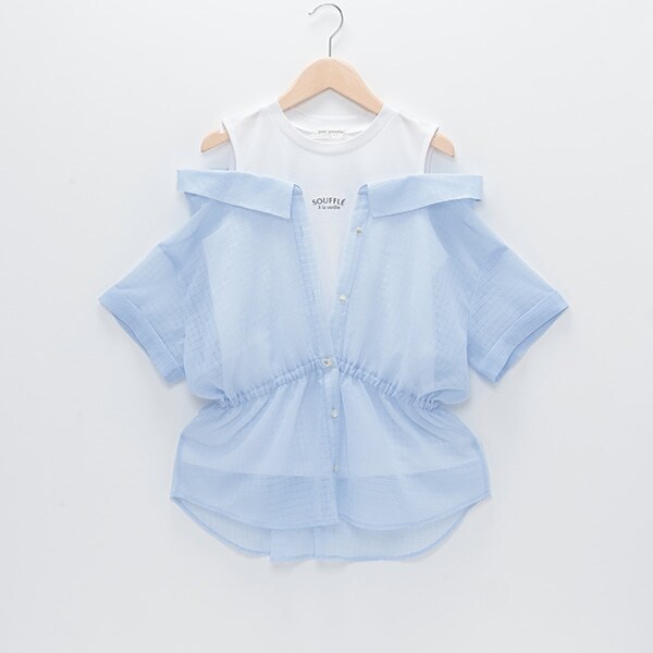 レイヤードシアーシャツ