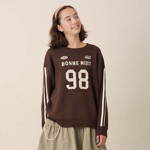 ナンバリングジャガードニット