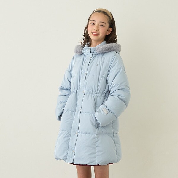 【撥水】【家庭洗濯可】Aラインダウンコート