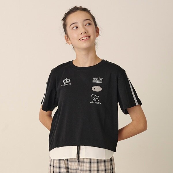 ヘムシャツレイヤードライクTシャツ