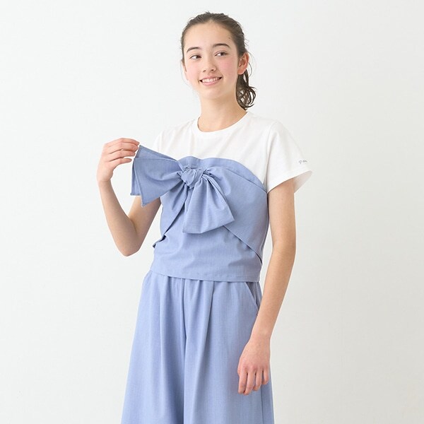 【ニコ☆プチ掲載】リボンビスチェTシャツ