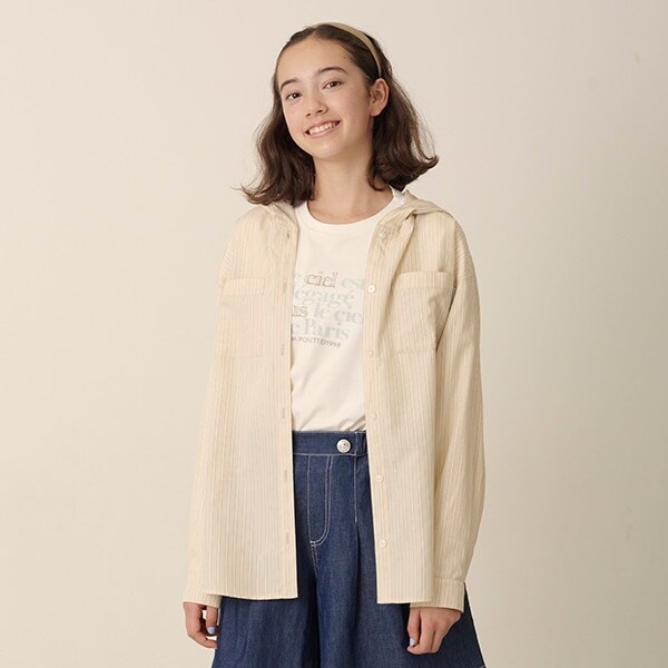 長袖シャツパーカ＋ロンTセット