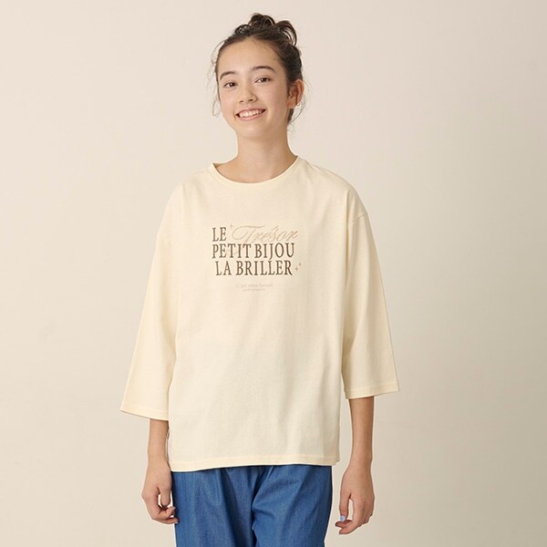 【GOOD PRICE】6分袖ロゴTシャツ