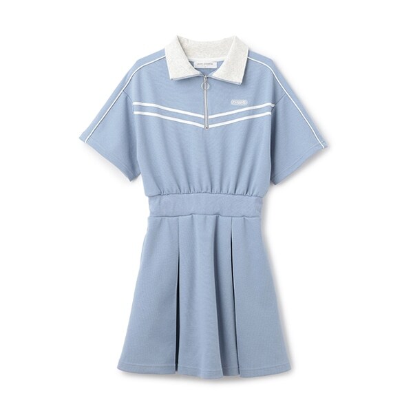 ハーフZIPカットワンピース