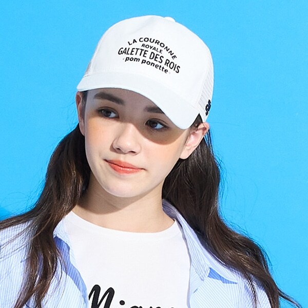 ロゴ刺しゅうメッシュCAP