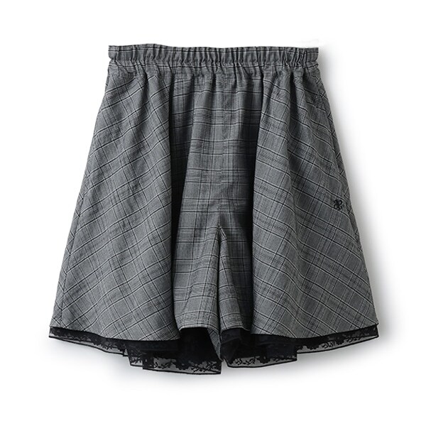 裾レースキュロット