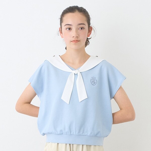 【Cuugal掲載】カットデニム2WAYセーラートップス