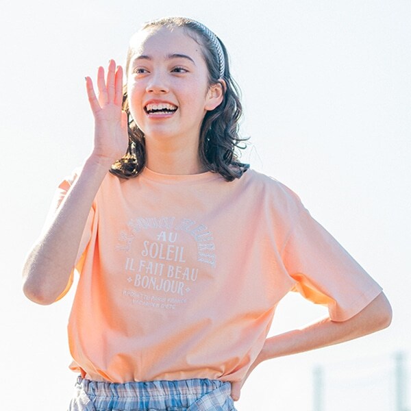 【ニコ☆プチ掲載】【GOOD PRICE】【吸水速乾】半袖ロゴTシャツ