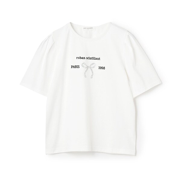 【防汚加工】リボンロゴTシャツ