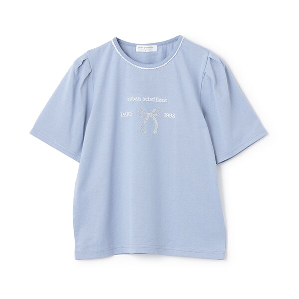 【防汚加工】リボンロゴTシャツ