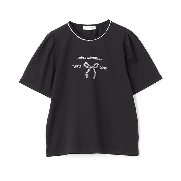 【防汚加工】リボンロゴTシャツ