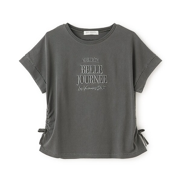 ピグメント加工ロゴTシャツ