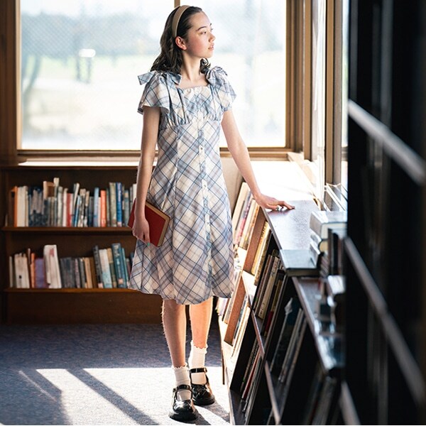 【ニコ☆プチ掲載】ショルダーリボンカットワンピース