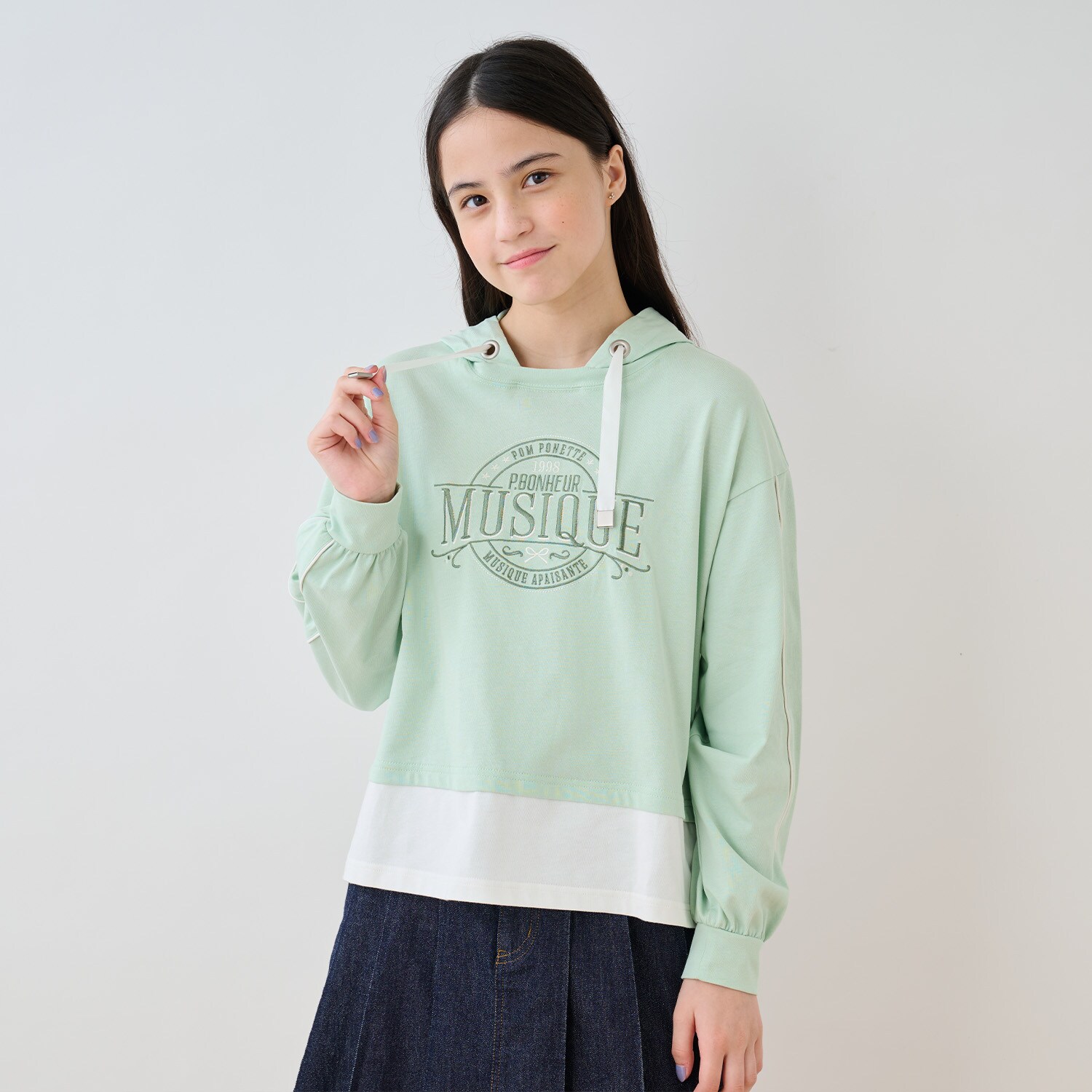 レイヤード風パーカ